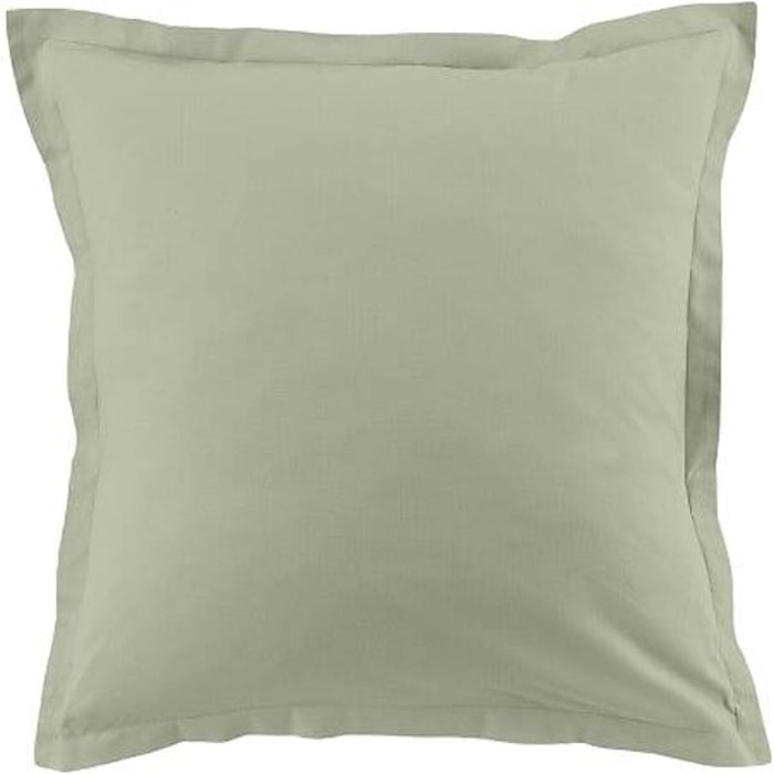 Paire De Taie D'oreiller 100%coton 57fils/2 Verveine
