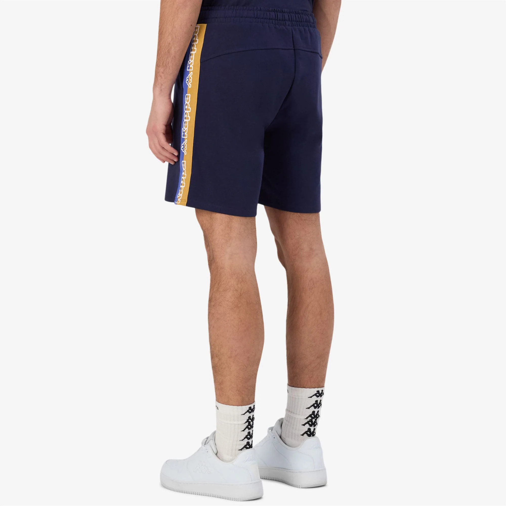 Kappa - Pantaloni Corti Uomo Blu - Logo Tape Gerri