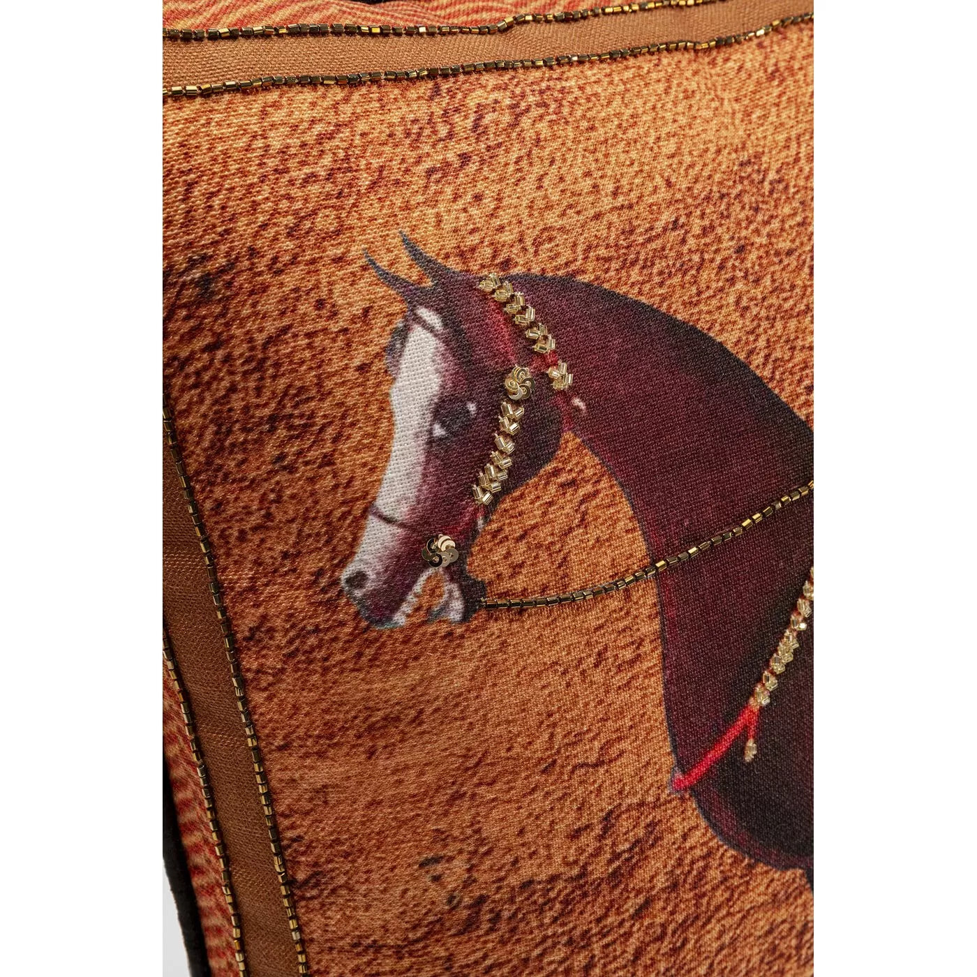 Coussin orange cheval Kare Design