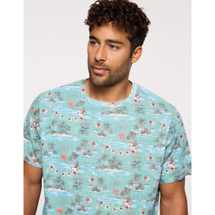 Camiseta Manga Corta Azul - Pinahop