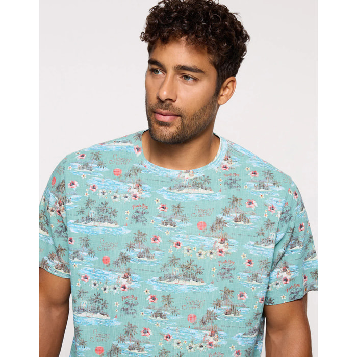 Camiseta Manga Corta Azul - Pinahop