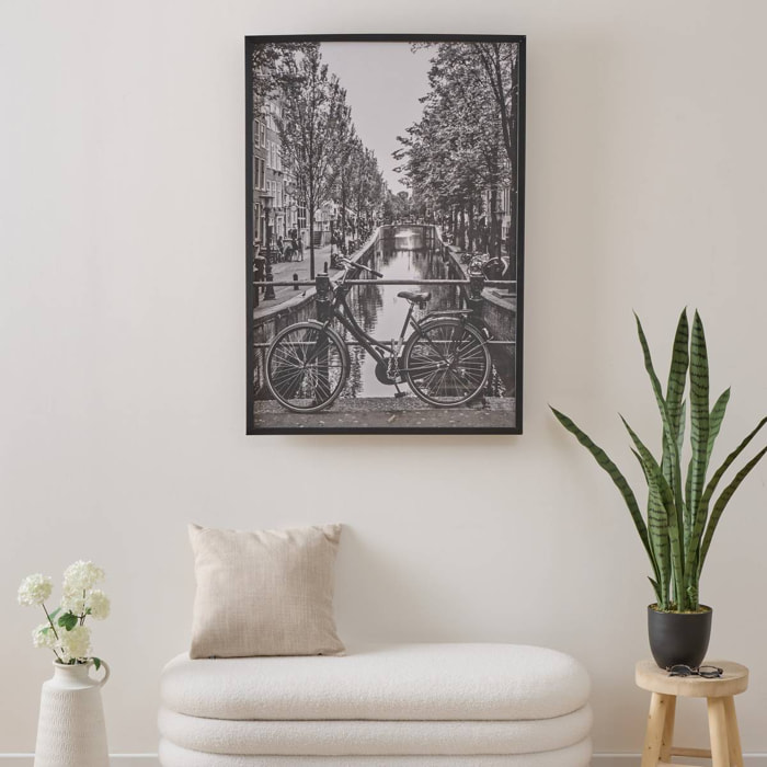 Affiche encadrée Ayu noir et blanc 70x100cm