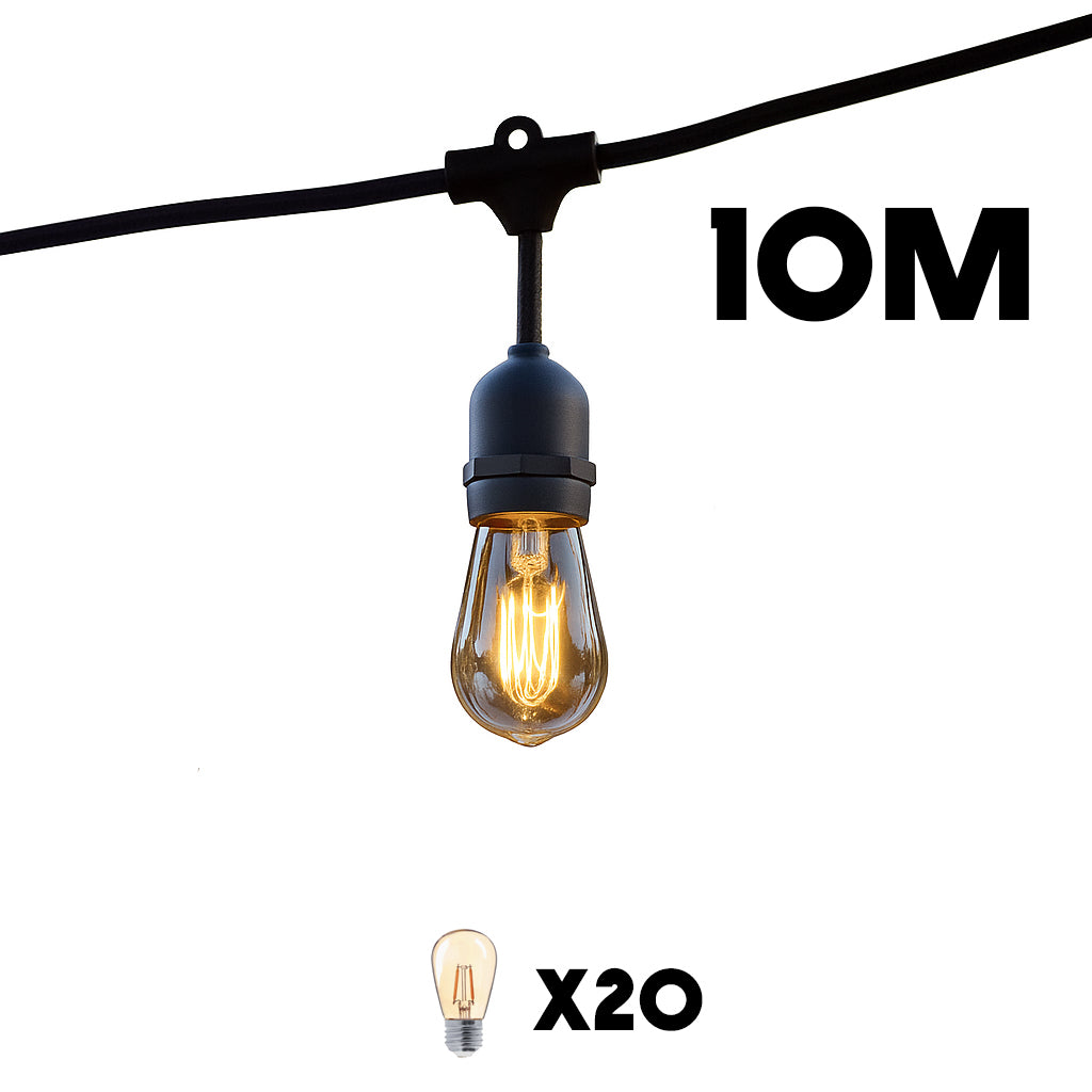 Guirlande connectable MAFY 20 ampoules E27 10M