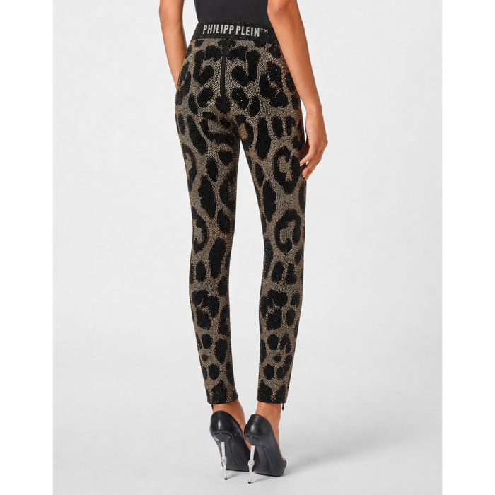 PHILIPP PLEIN Leggings deportivos LEOPARD