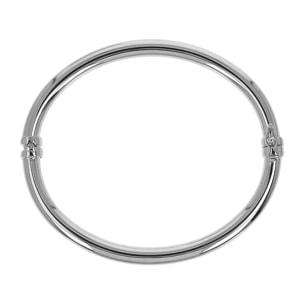 Bracciale Rigido placcato Platino con Superficie Lucida