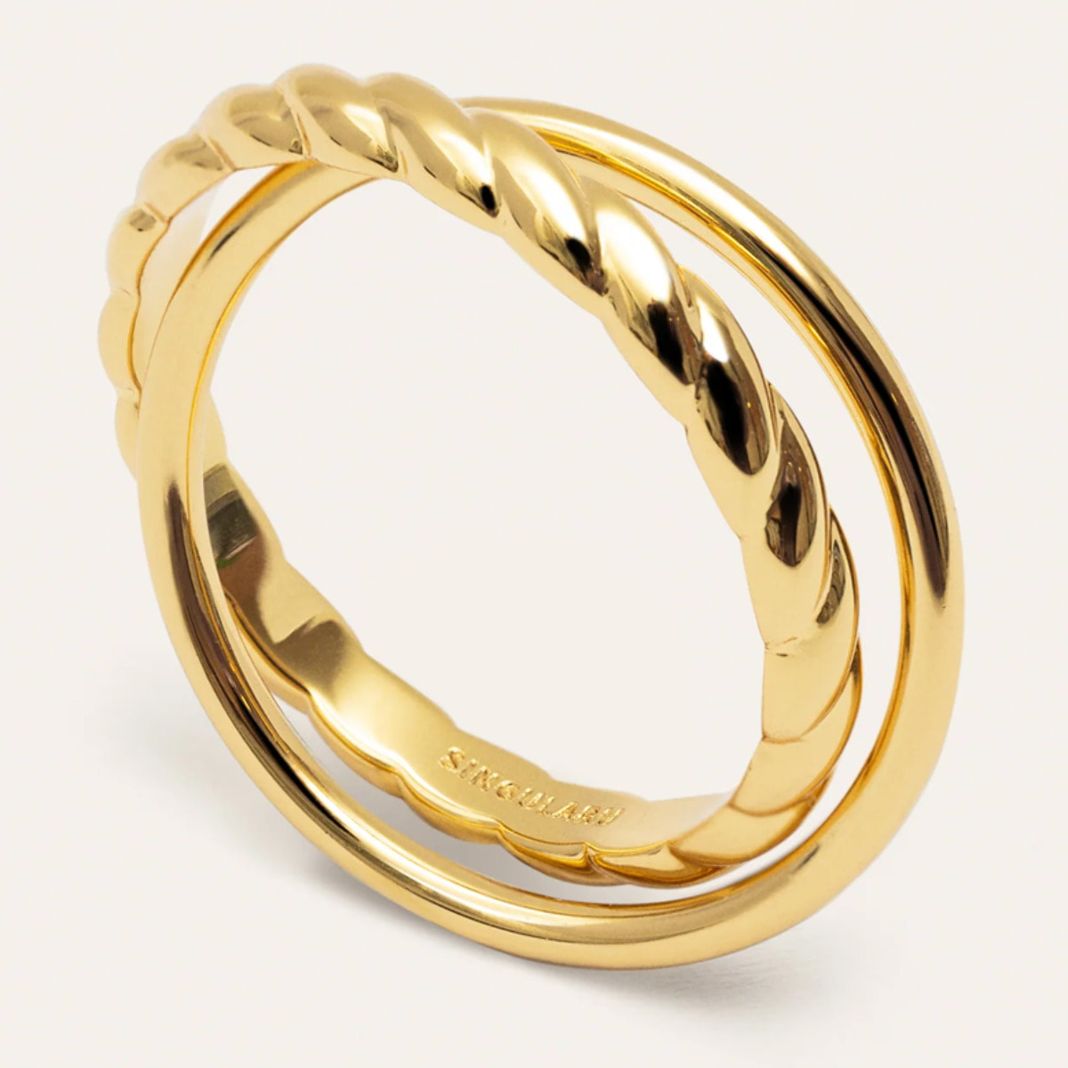 Anillo Story Baño Oro