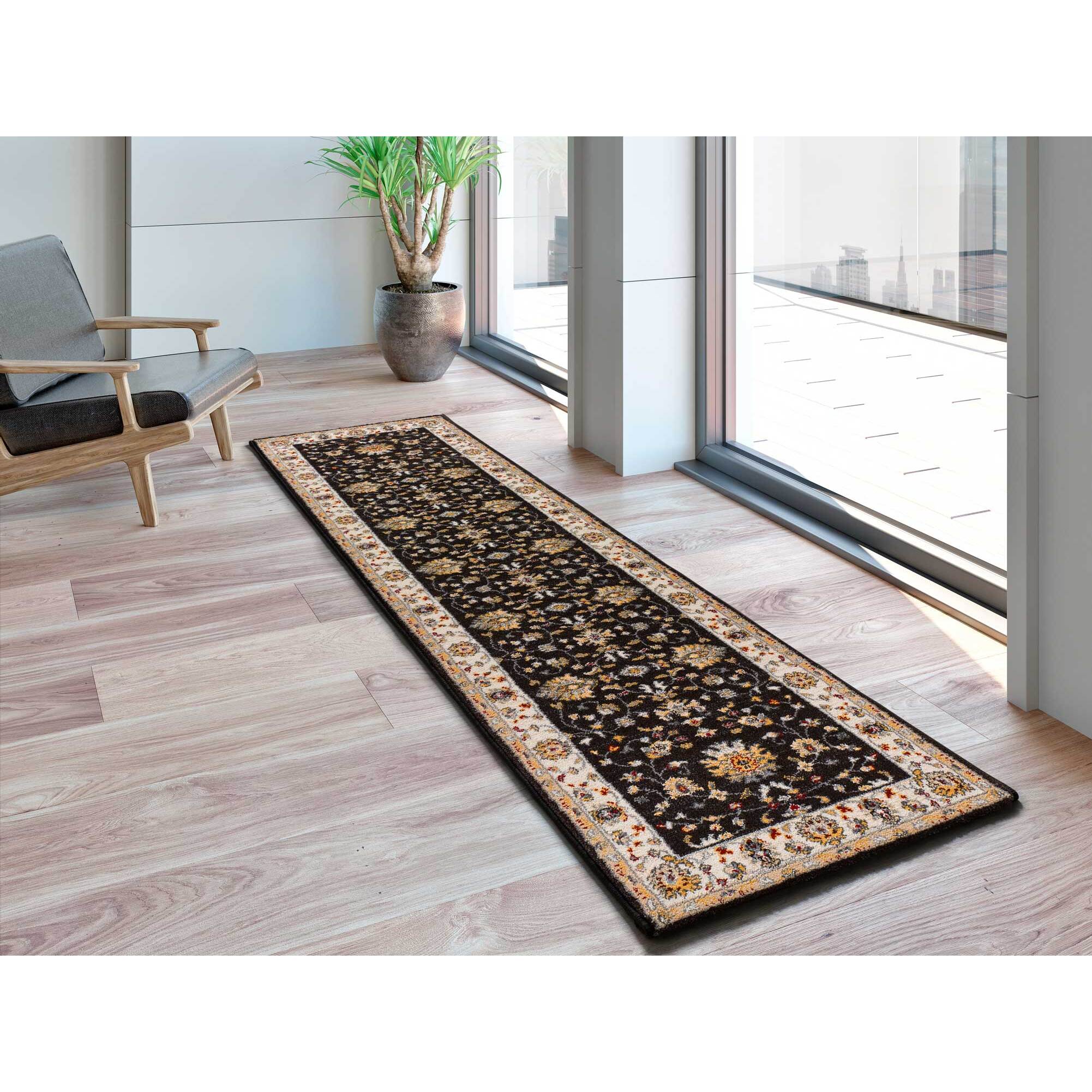 CLASSIC Alfombra estilo clásico de pelo corto en color antracita, varias medidas disponibles