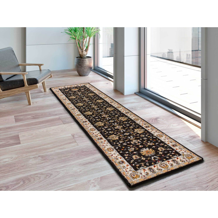 CLASSIC Alfombra estilo clásico de pelo corto en color antracita, varias medidas disponibles