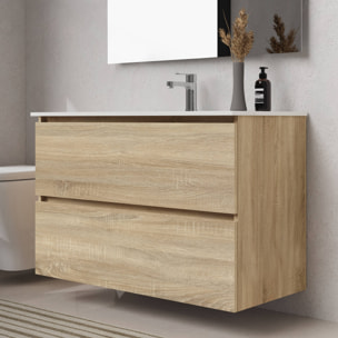 Ensemble de salle de bain SEA Alday, 100cm, Bois Naturel