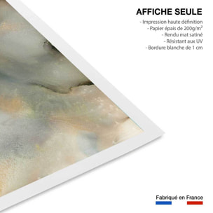 Poster bleu givré Affiche seule