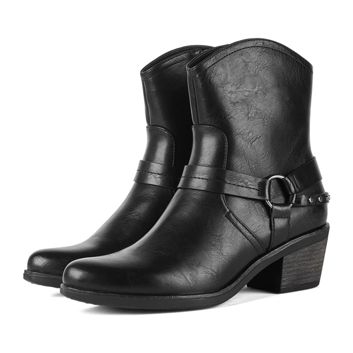 Stivaletti da donna in stile western con tacco medio