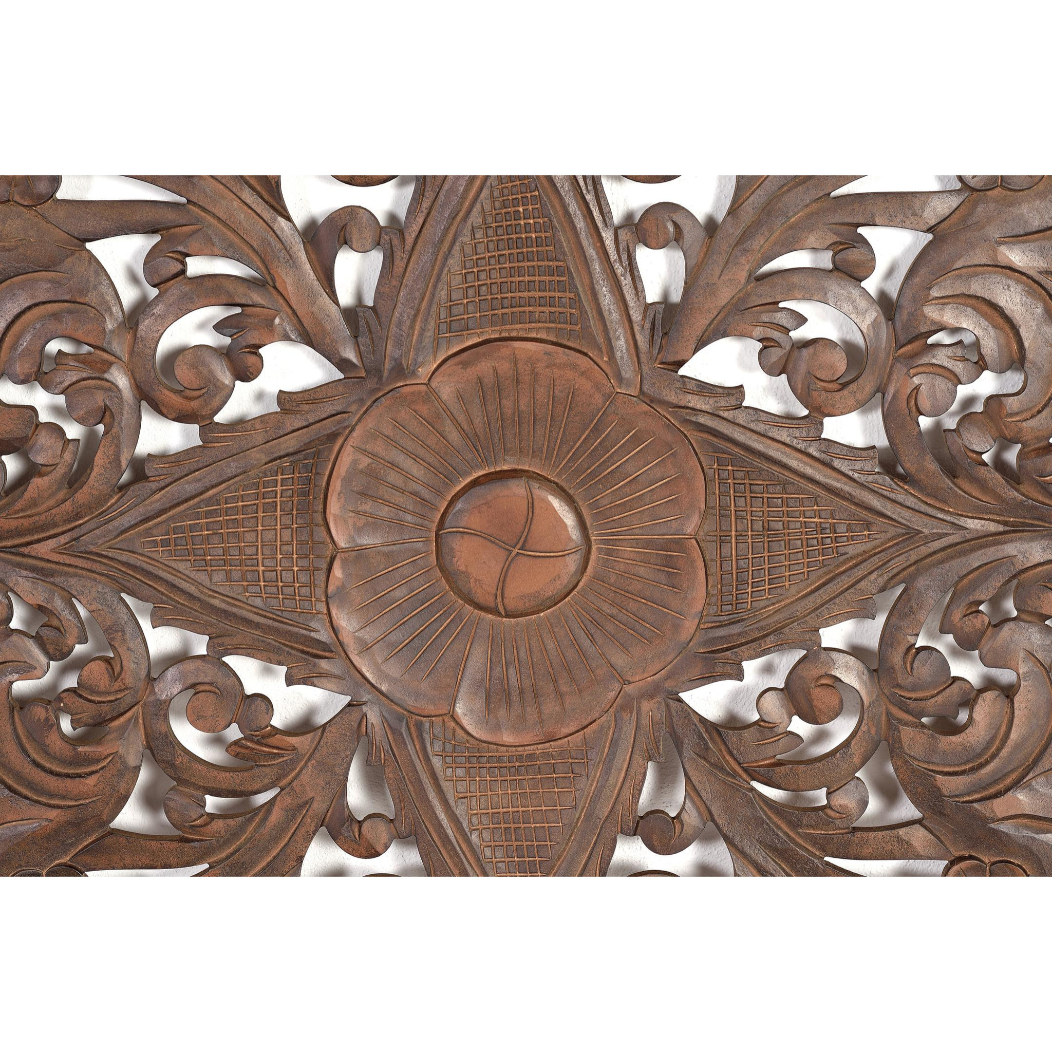 Cabecero de Mdf 166 Cm Estilo Boho Étnico Tallado
