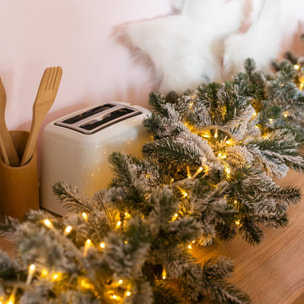 luces de navidad 400 luces led blanco y blanco cálido con 8 funciones - 8 metros