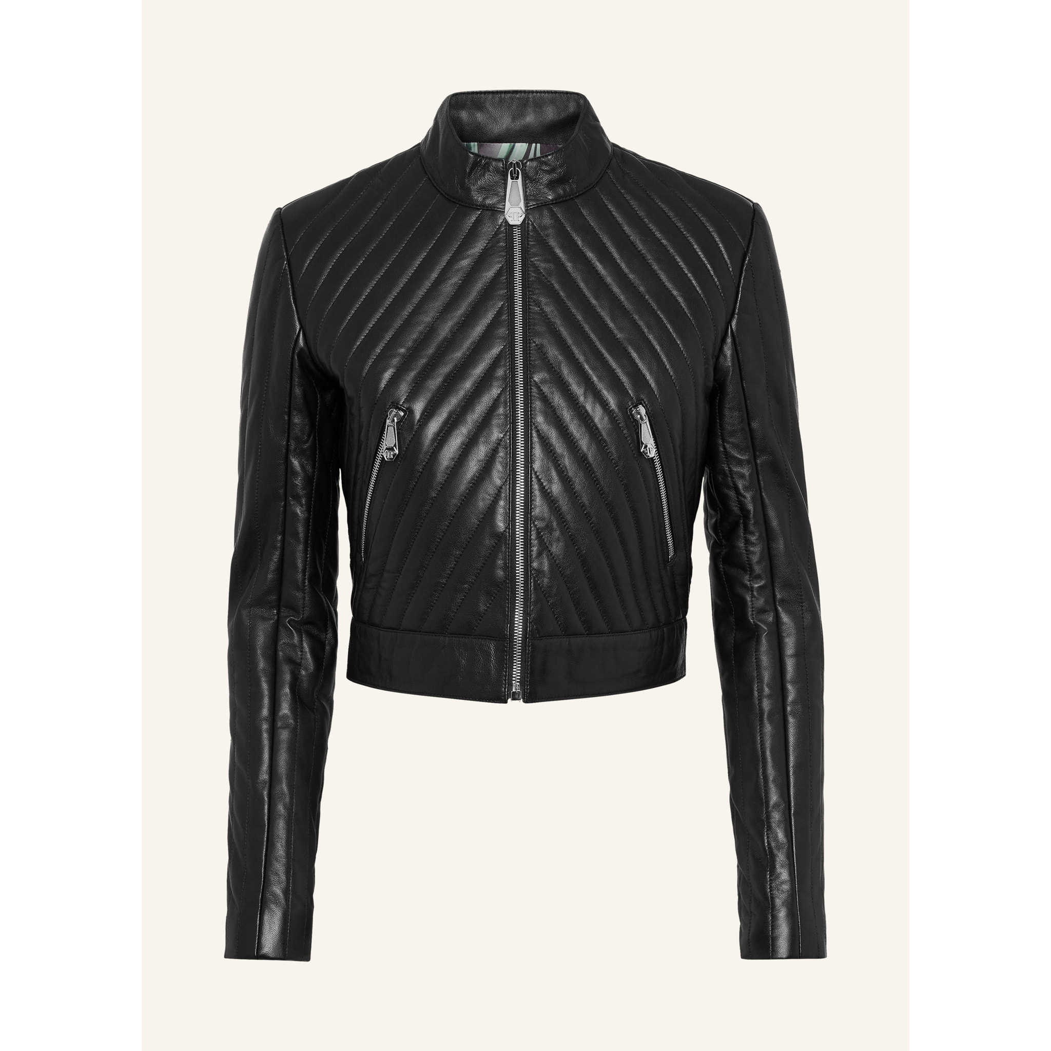 PHILIPP PLEIN Leather Biker FLAME