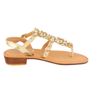 Sandali infradito con dettagli gioiello