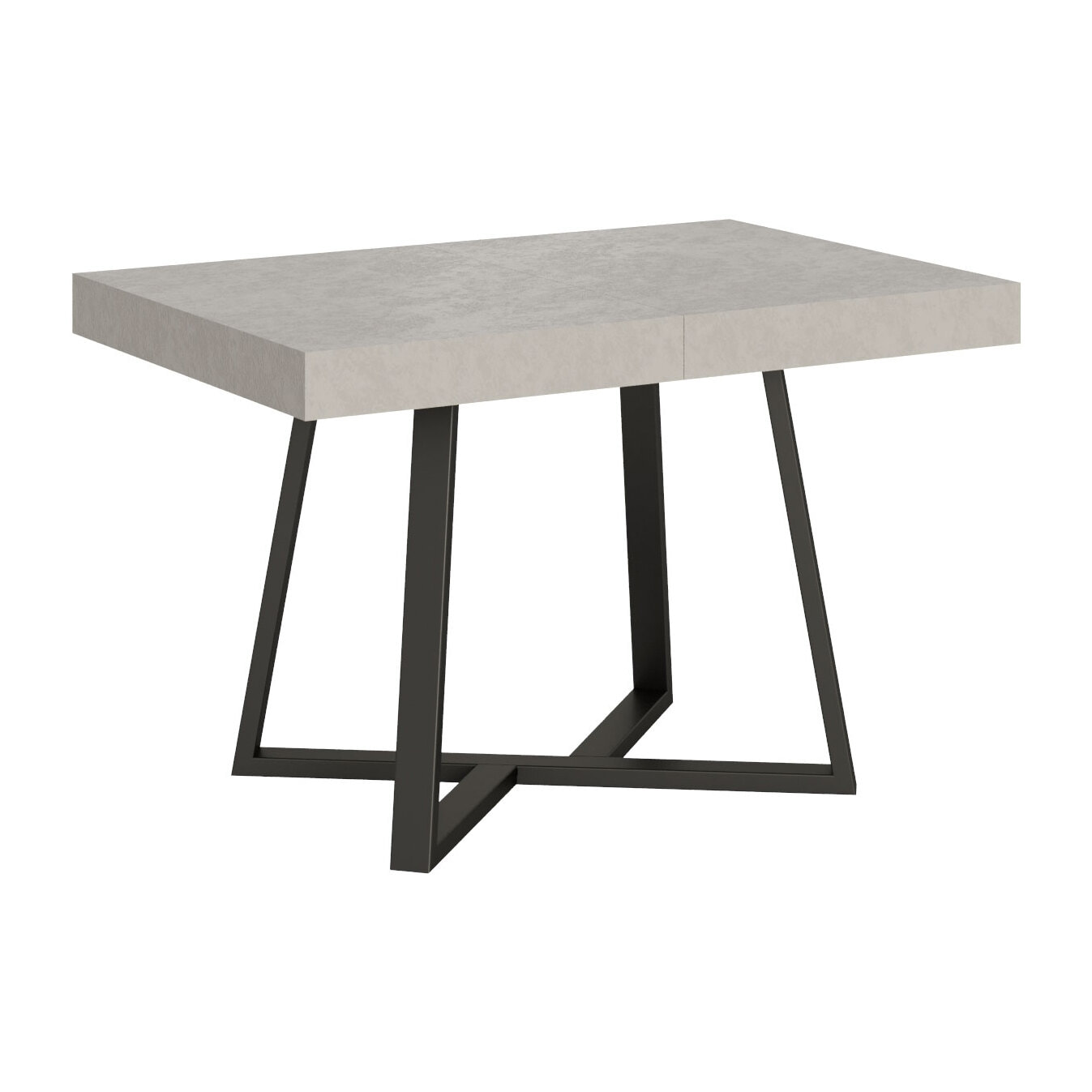 Tavolo allungabile 80x120/204 cm Zeplir Cashmere gambe antracite