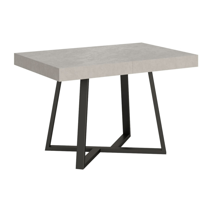 Tavolo allungabile 80x120/204 cm Zeplir Cashmere gambe antracite