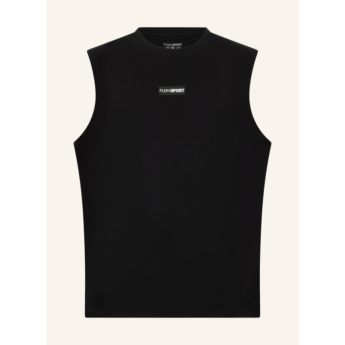 PLEIN SPORT Slub Cotton Tanktop