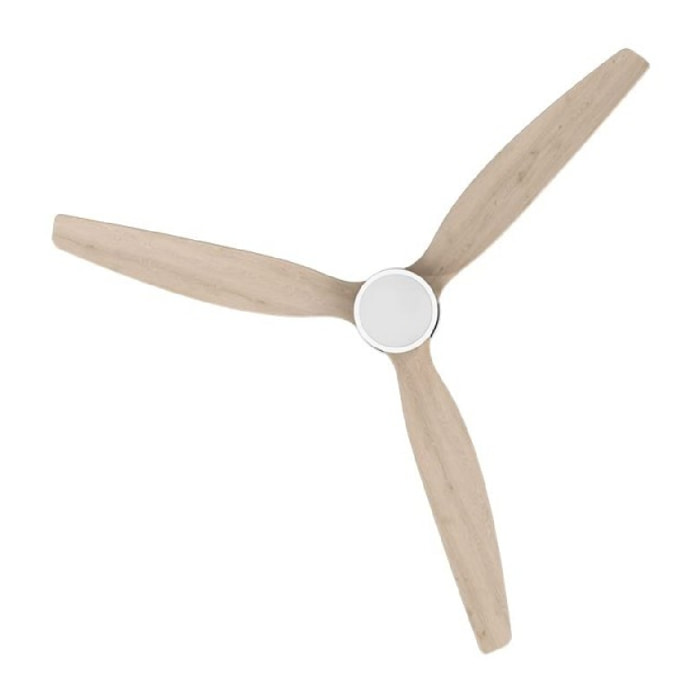 Ventilador de Techo con Luz EnergySilence Aero 5300 White&Wood Design. 30W, Diám