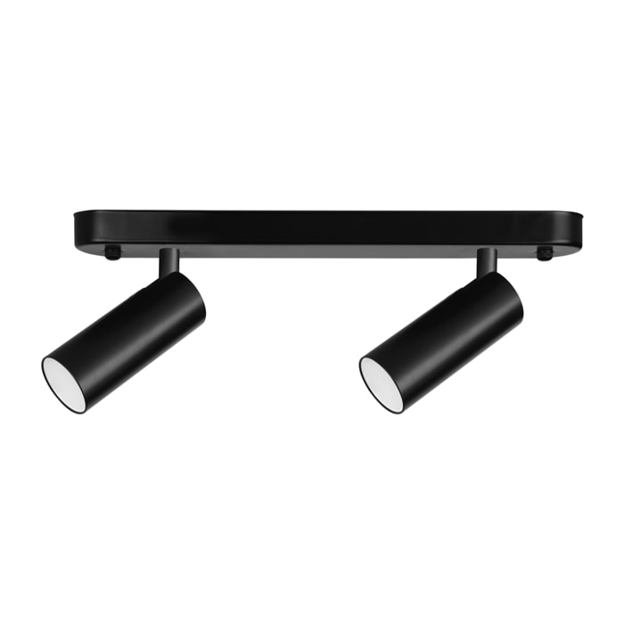 FORLIGHT Proyector Ip20 Logos Double Led Led 3,7,,3,7W 3000K Negro 564Lm