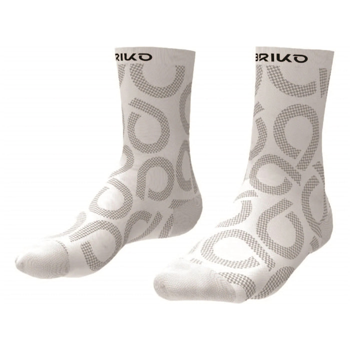 Briko - Calze, Uomo Donna, Bianco - Hight Socks 16Cm