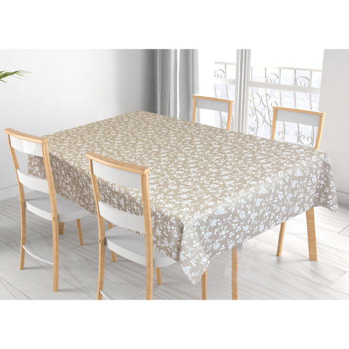 Tovaglia Cucina In Misto Cotone Made In Italy Disegno Roselline Vari Colori