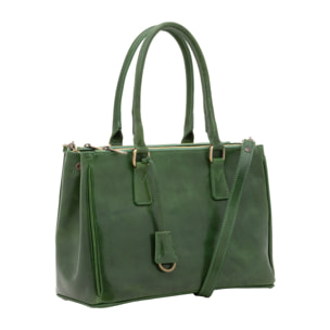 Borsa a tracolla da donna - Modello Bryony - Vera pelle - 35.0 x 23.0 x 16.0 cm