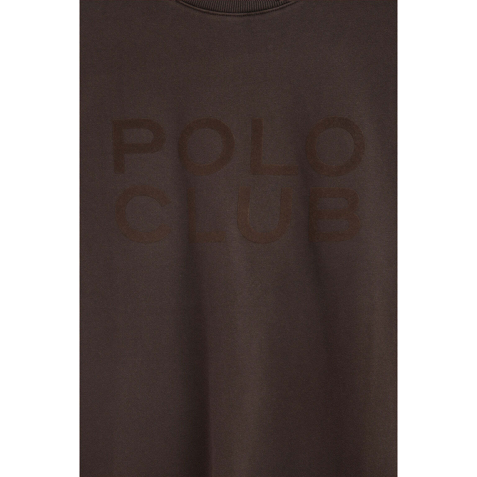 Camiseta Tarak color chocolate oscuro con logo Polo Club