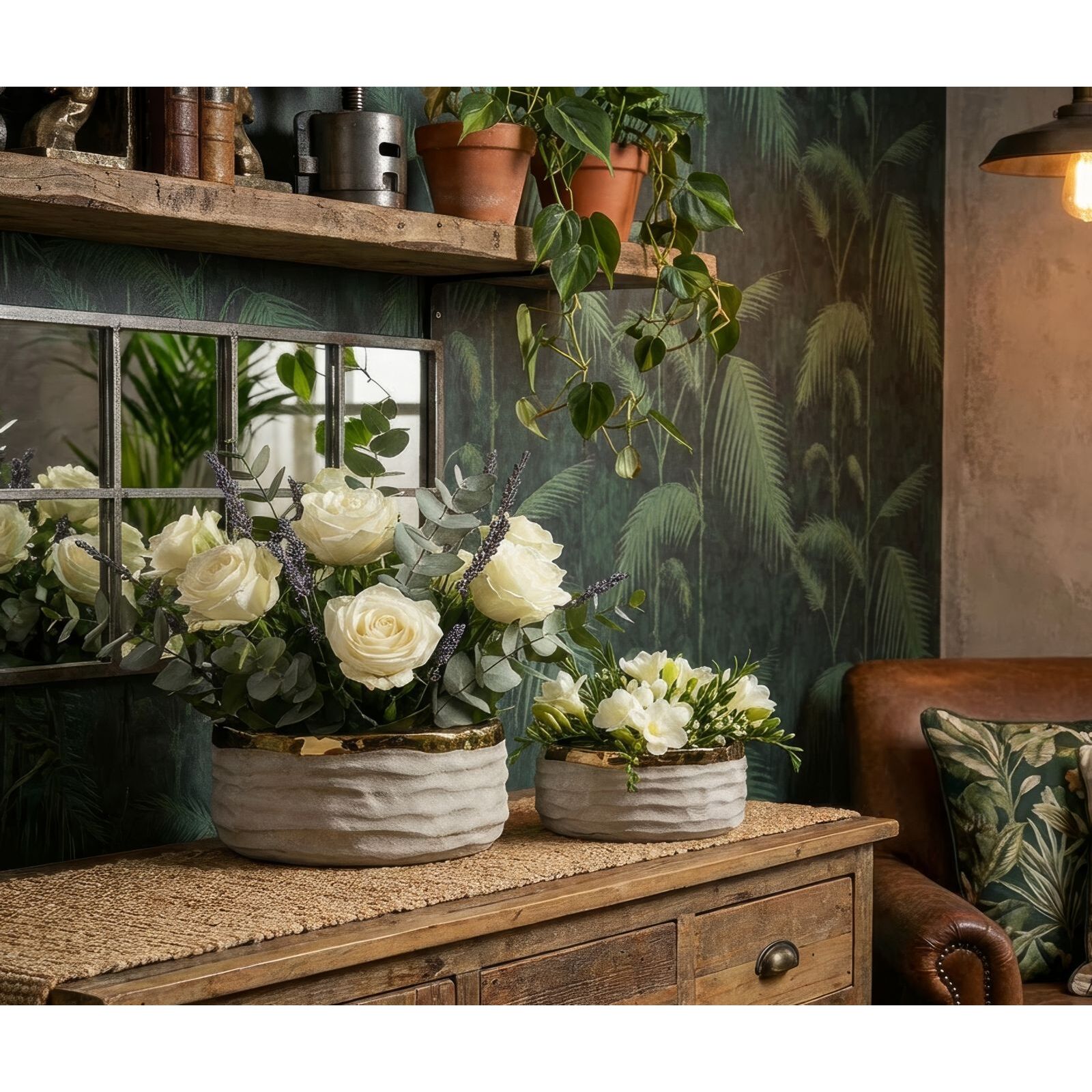 CACHEPOT LIMA BASSI COPPIA CM Ø 22,5X10,5-18X8,5