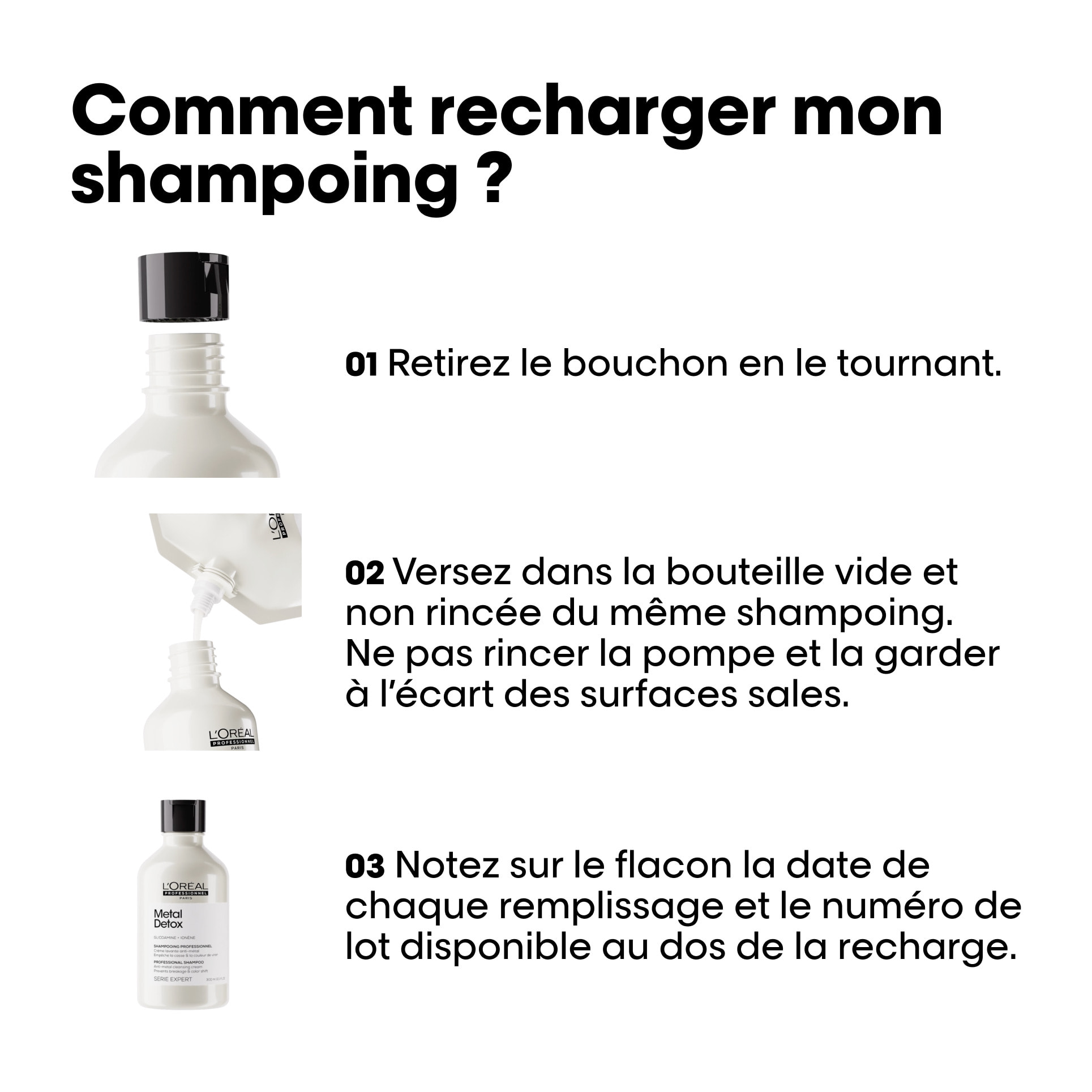 L'Oréal Professionnel Série Expert Metal Detox Recharge Shampoing anti-métal 500 ml