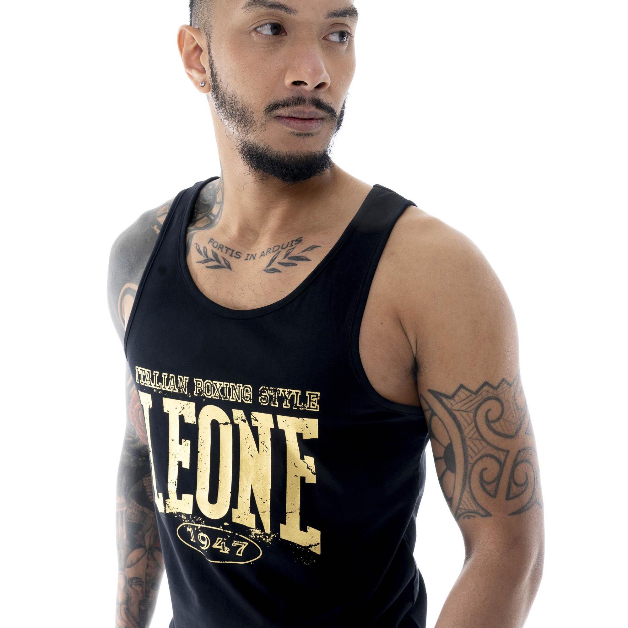 Camiseta de tirantes de algodón elástico para hombre Leone Boxing Legend