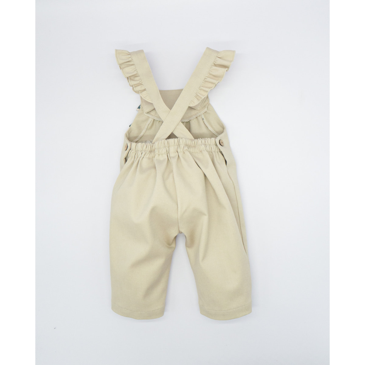 PETO SARGA LAZO FLOR BEIGE