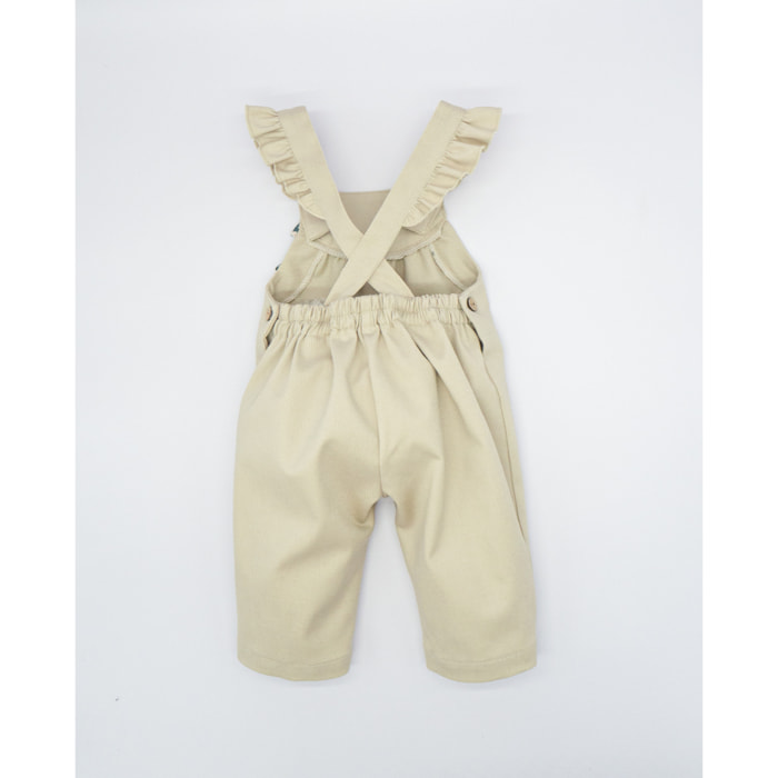 PETO SARGA LAZO FLOR BEIGE