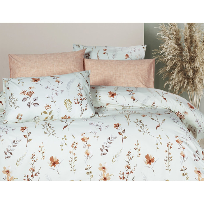 Parure housse de couette et taie(s) oreiller 100% Coton