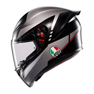 CASCO AGV K1 S E2206 LAP MATT BLACK/GREY/RED