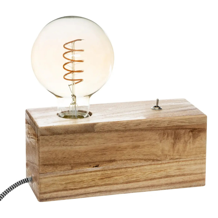 Lampe socle "Tibu" en bois