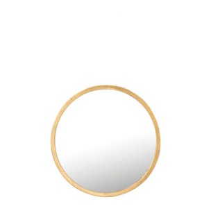 J-Line miroir Mona Rond - métal/verre - or - extra small - Ø 30 cm