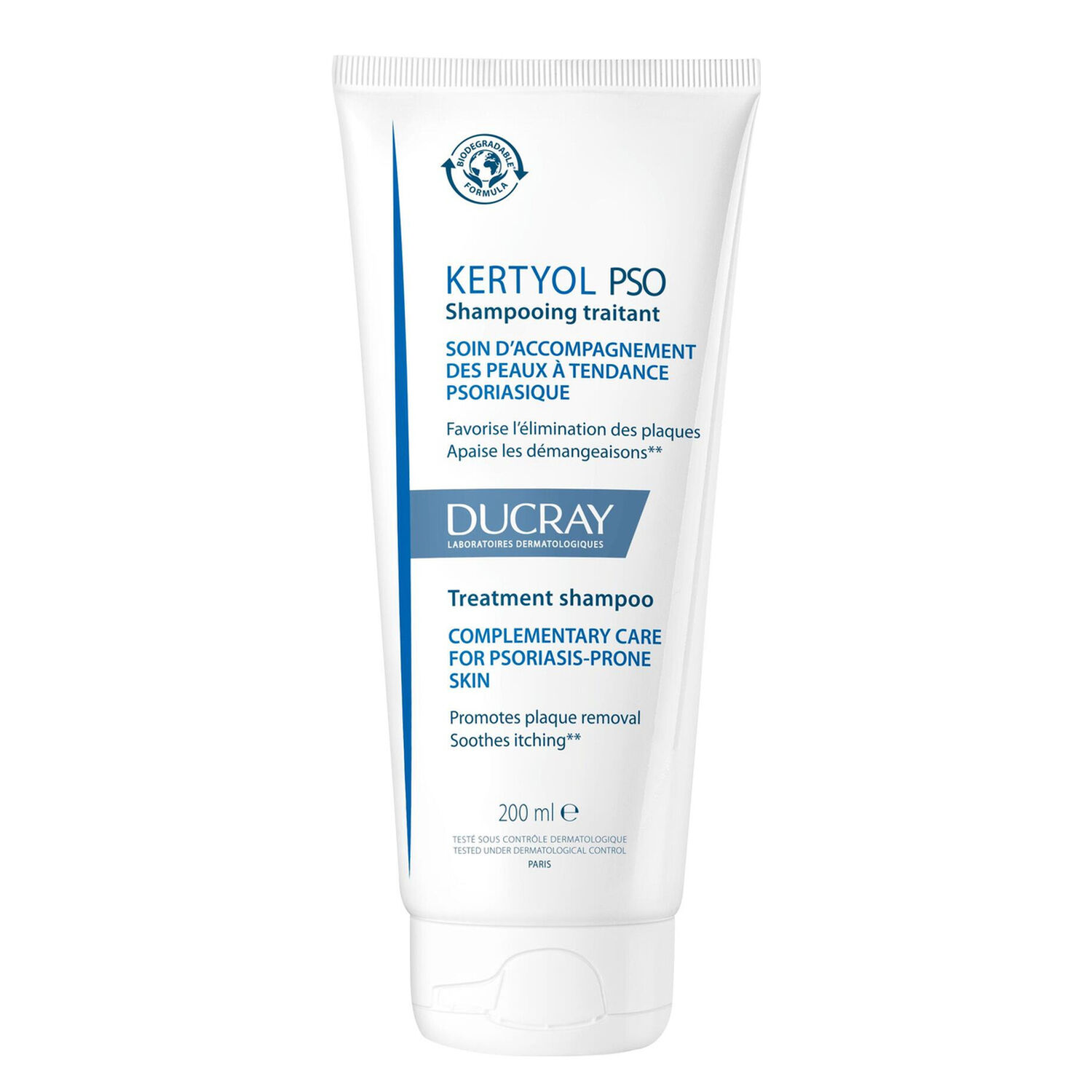 Kertyol Pso  - Shampooing Traitant Rééquilibrant Anti-Démangeaison 200 ml