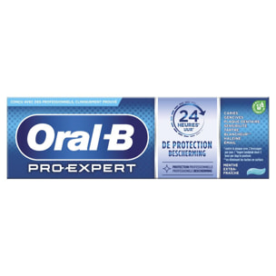 4 Dentifrices Protection Menthe Extra Fraiche 75ml, Oral B Pro Expert
