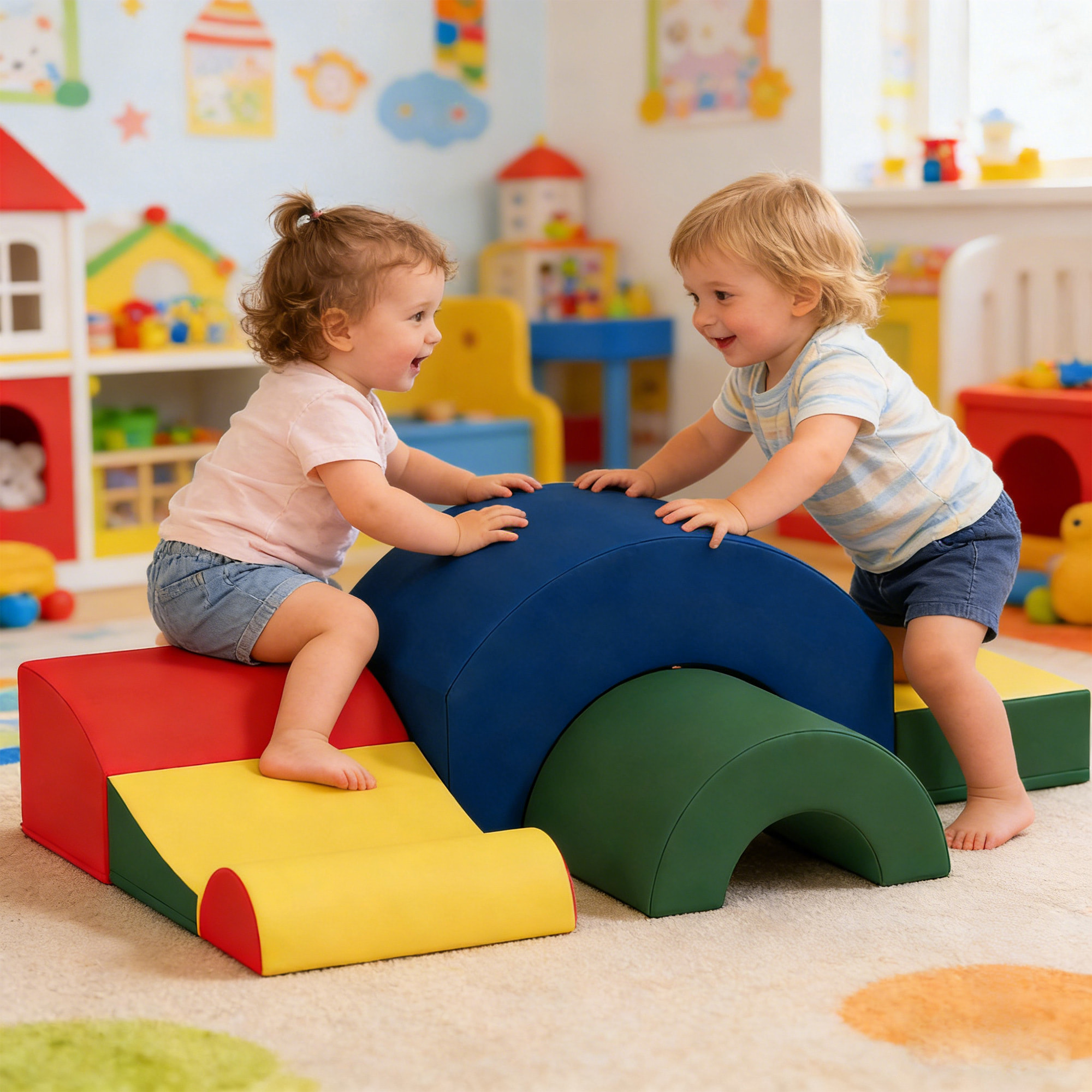 Parcours motricité bébé 5PCS mousse EVA multicolore