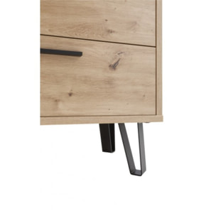 Commode 2x3 tiroirs finition chêne - VITRUS