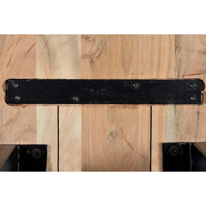 Banco de Madera de Acacia 180 Cm Estilo Rústico Moderno