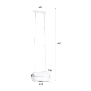 Suspension Cloud Beam Double 50cm blanche Kare Design