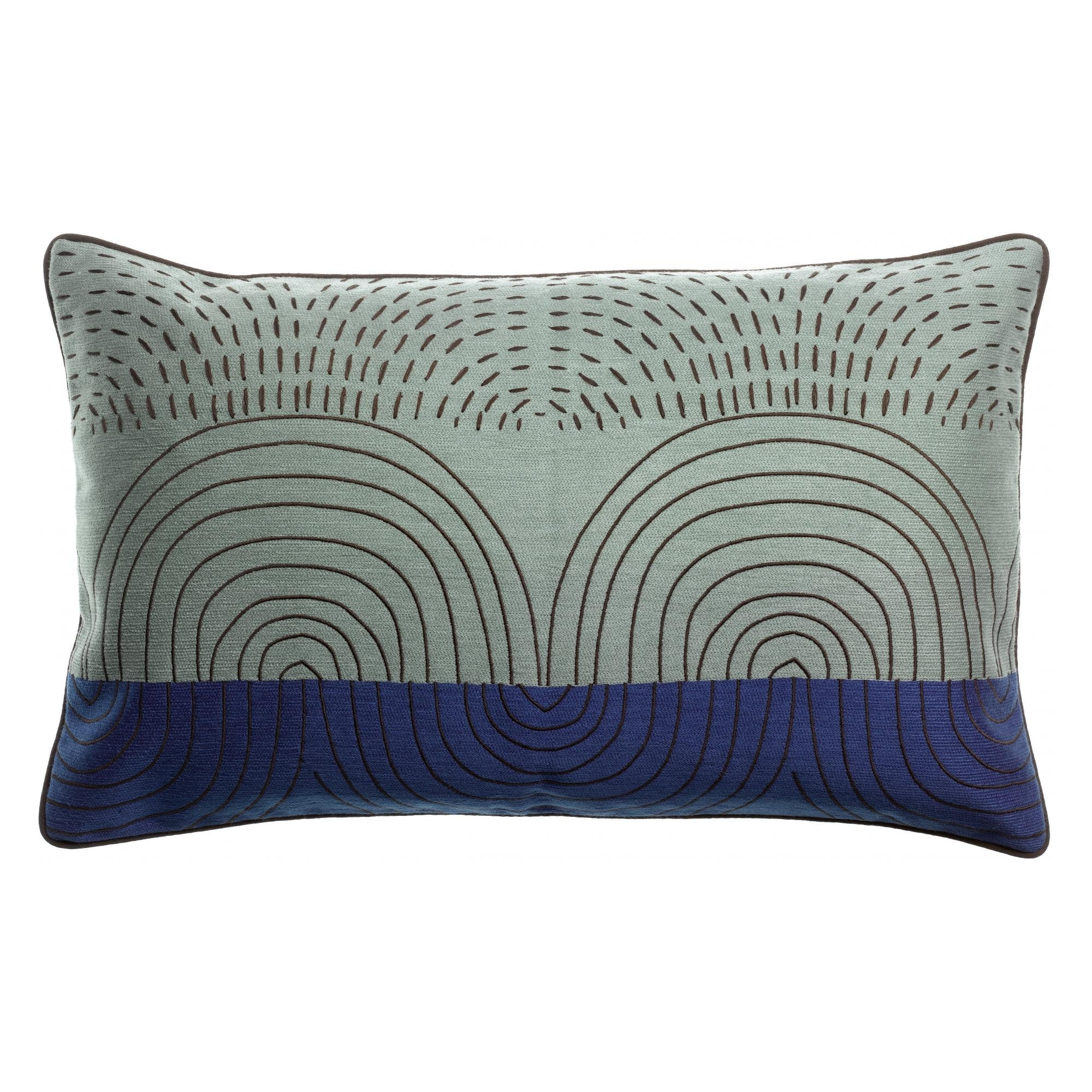 Coussin brodé Etna