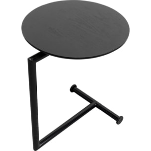 Table d'appoint Easy Living noire bois Kare Design