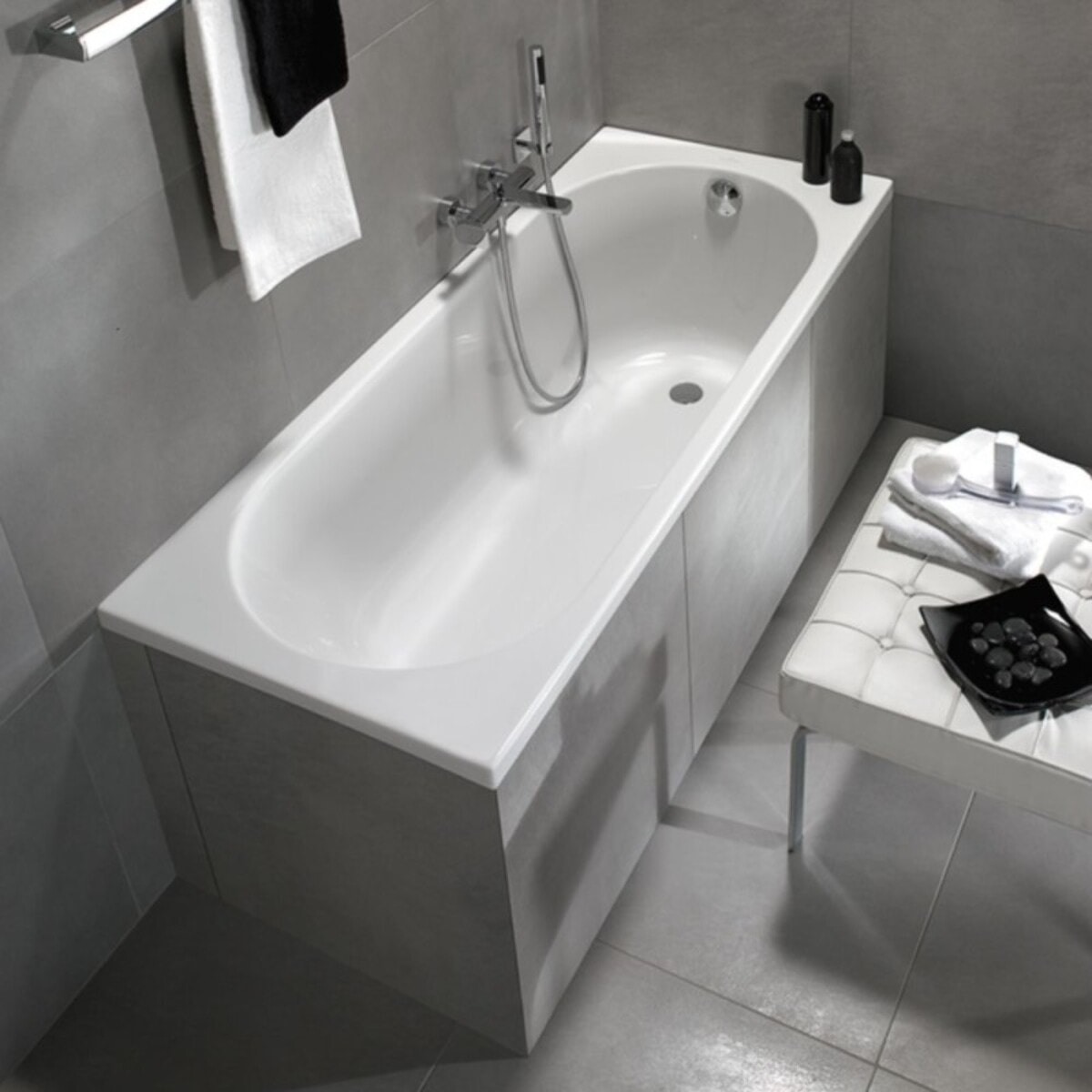 Baignoire droite VILLEROY ET BOCH O Novo acrylique