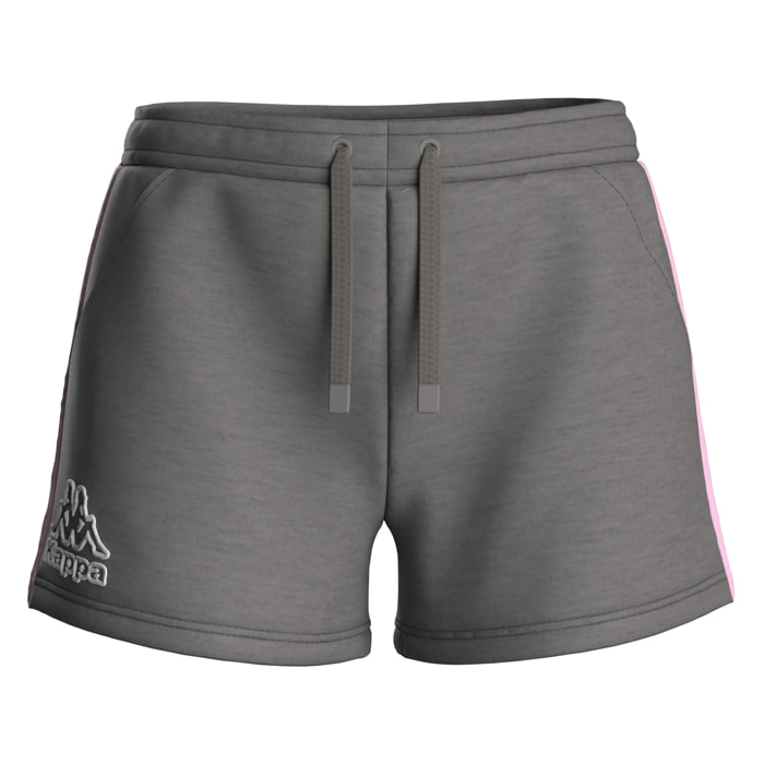 Kappa - Pantalones cortos Mujer Gris - Logo Tape Gragria