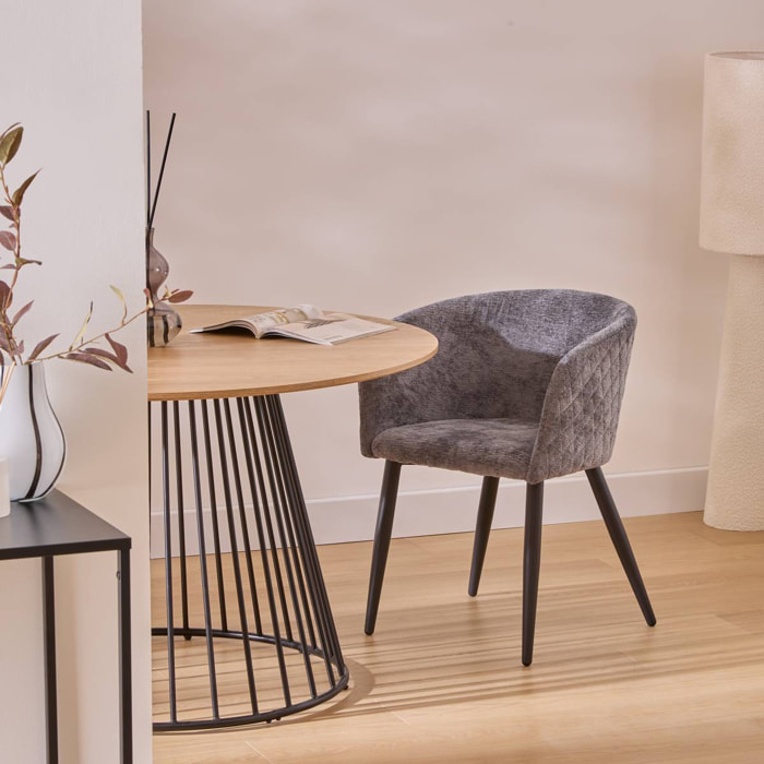 Fauteuil "Marlo" vert kaki L55xp55xH76cm