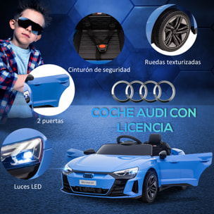 Coche Eléctrico AUDI RS e-tron GT para Niños de 3-5 Años 103x58x41 cm Azul