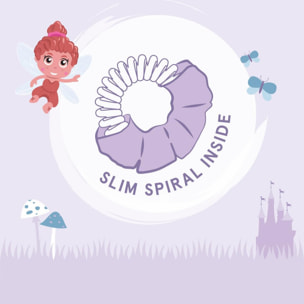 Sprunchie Puppy Love - Azzurro e Rosa Fantasia